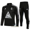 Real Madrid Trainings Sweatshirt Pak Quarter-zip 2021-22 Zwarte - Heren